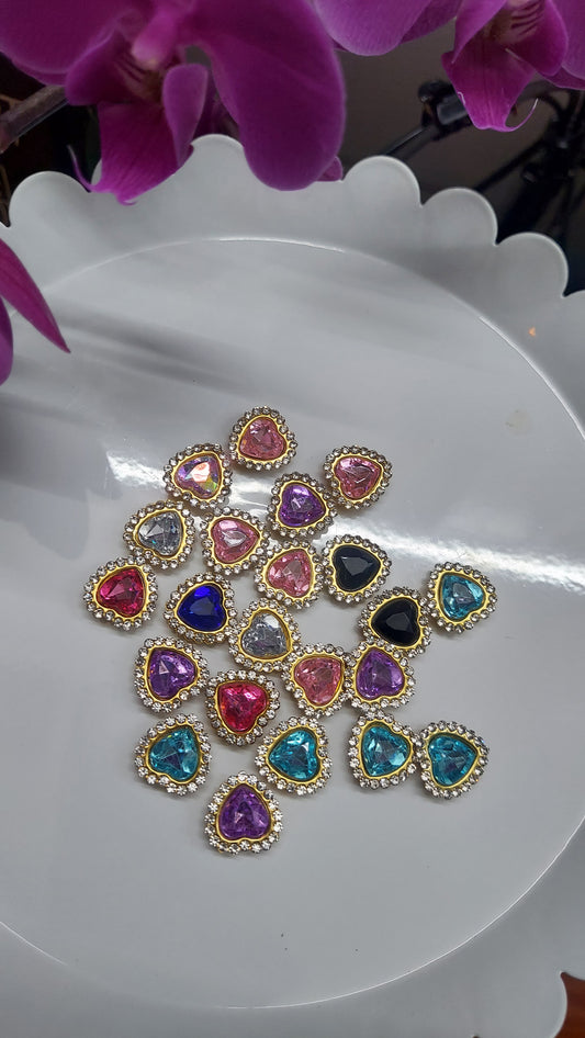 Heart Gems/ Charms