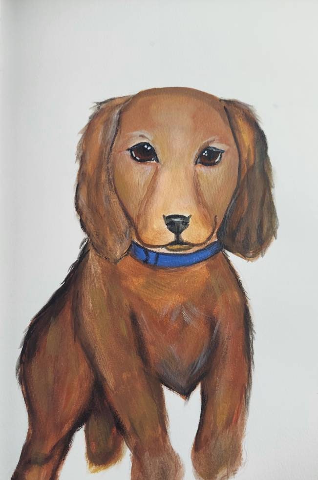 Custom Pet Portraits Watercolor Paper