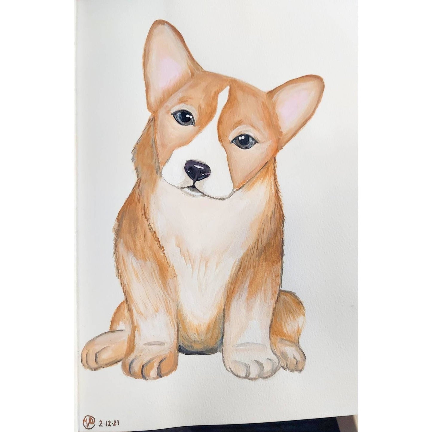 Custom Pet Portraits Watercolor Paper