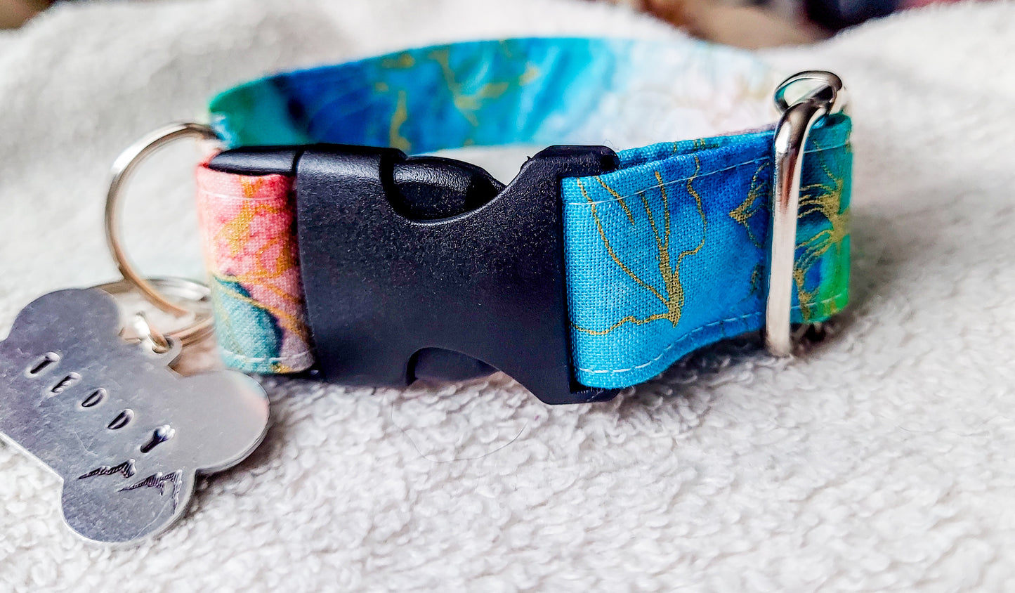 Painted Love Dog Collar