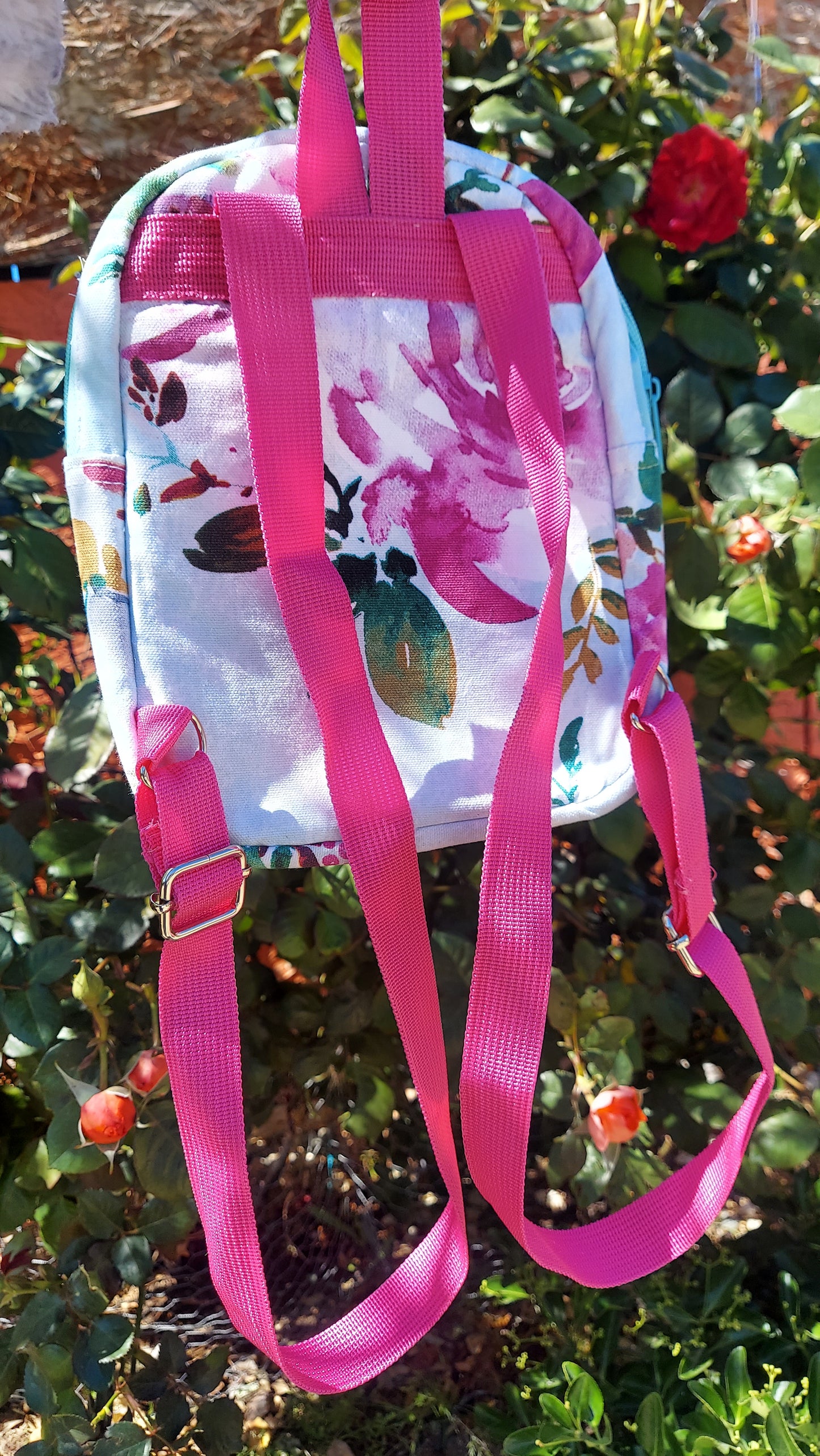 Pink Floral Dog/Human Backpack