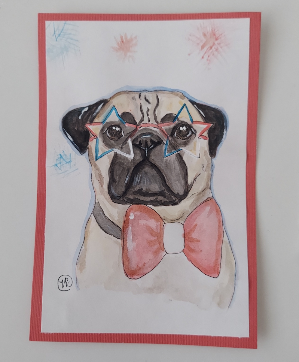 Mini 4th of July Pet Art