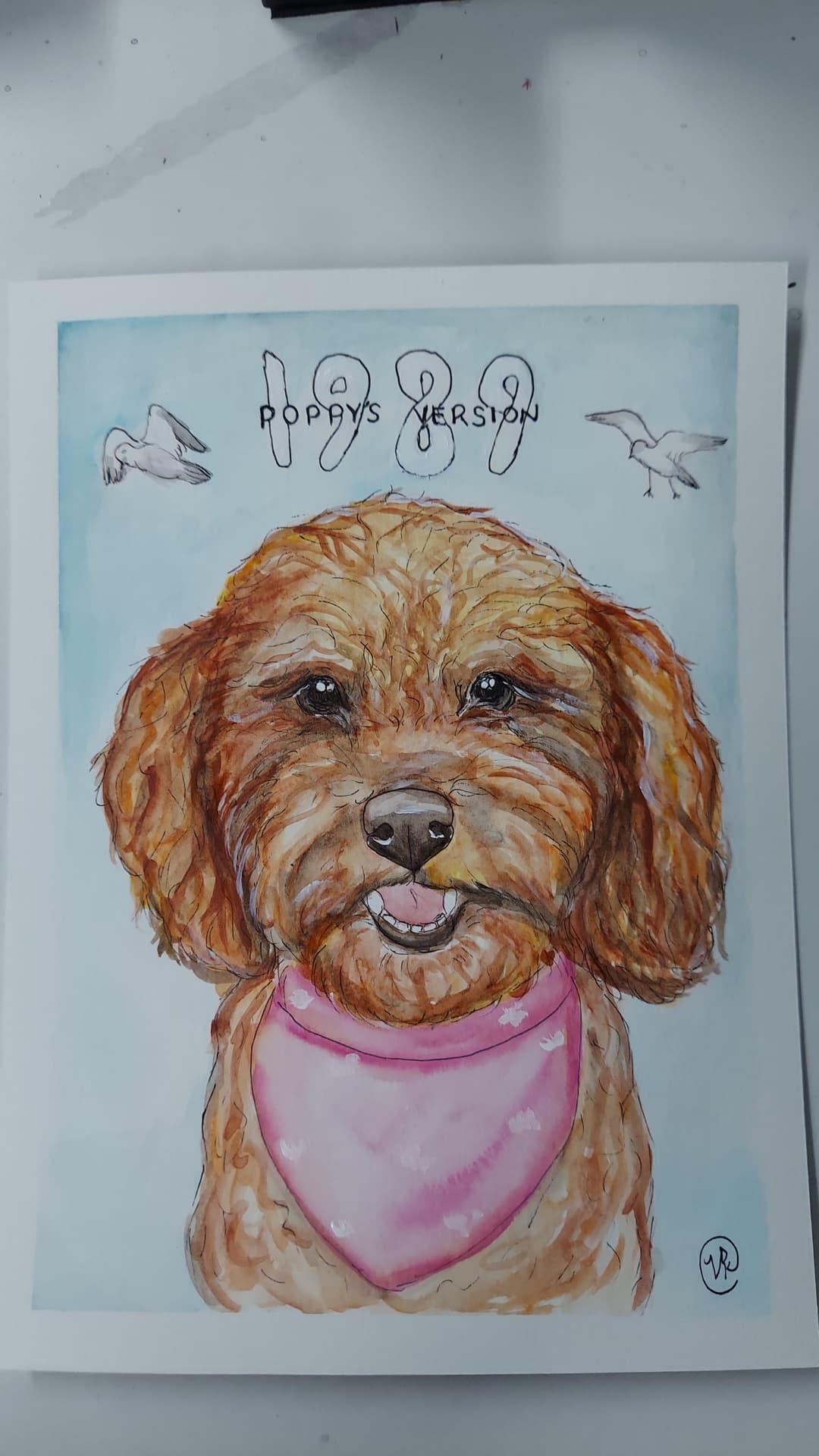 Custom watercolor painting