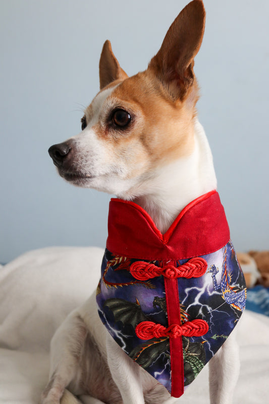 Dragon Ao Dai Dog Bandana