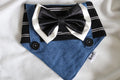 Preppy Blues Dog Bandana