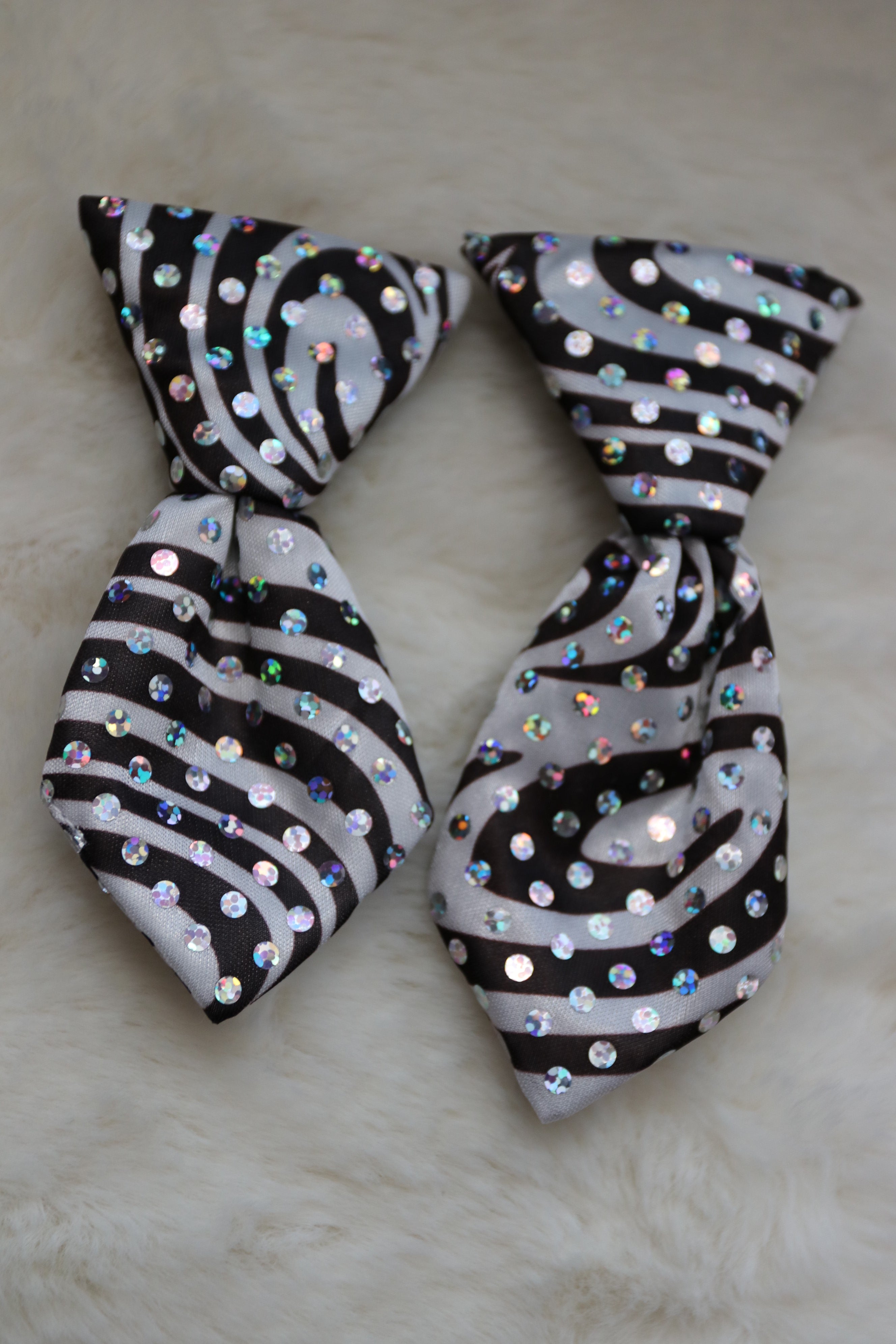 Disco Zebra Neck Ties