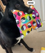 Tie Dye Yin Yang Dog Pillow/Toy