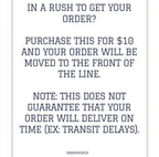 Rush My Order