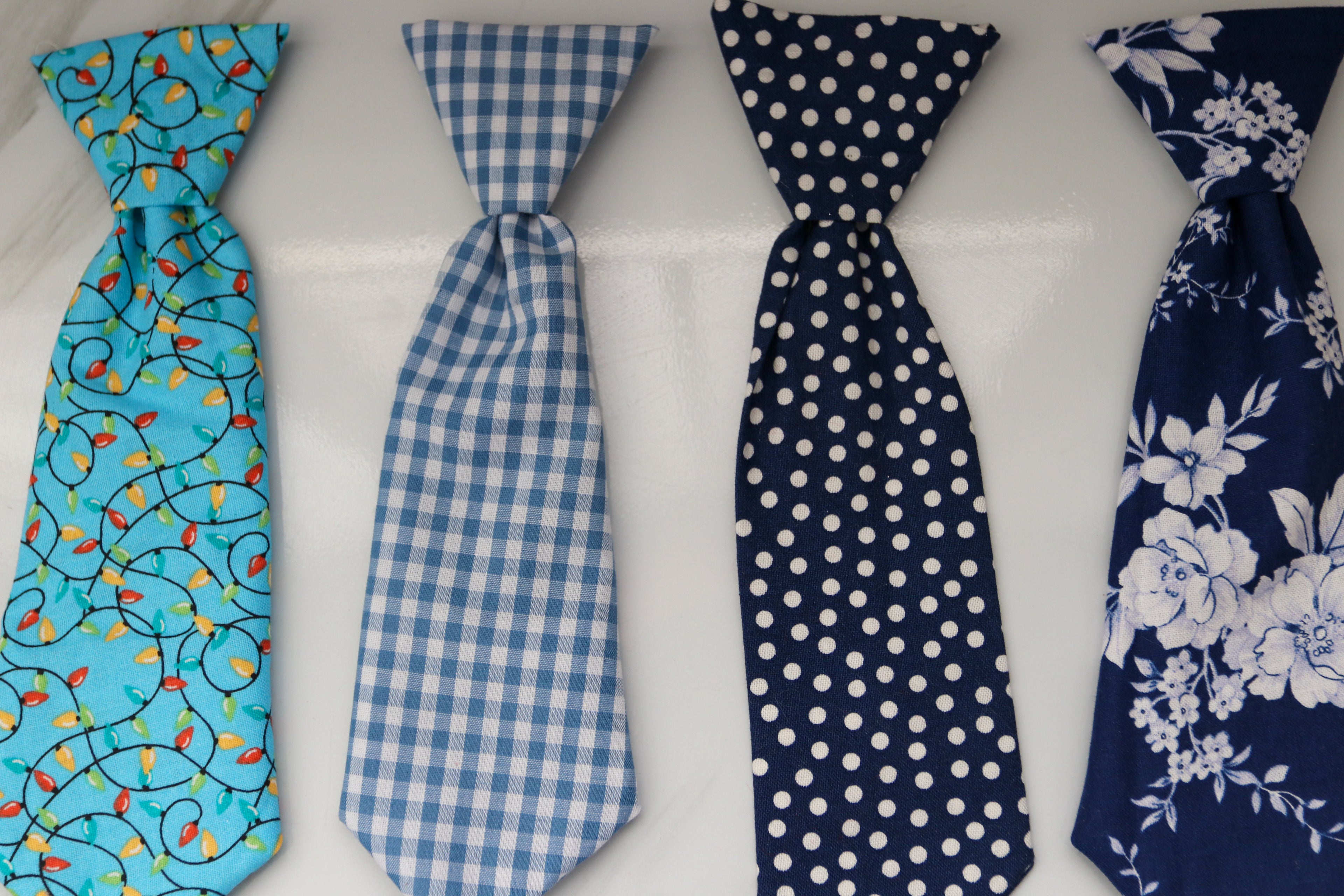 LARGE Pet Neck Ties - Blue/Purple