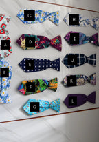 SMALL Pet Neck Ties -Blue/Purple