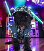 Disco Hoodie with Denim Vest