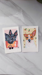 Mini Pet Polaroid Acrylic Marker Drawing