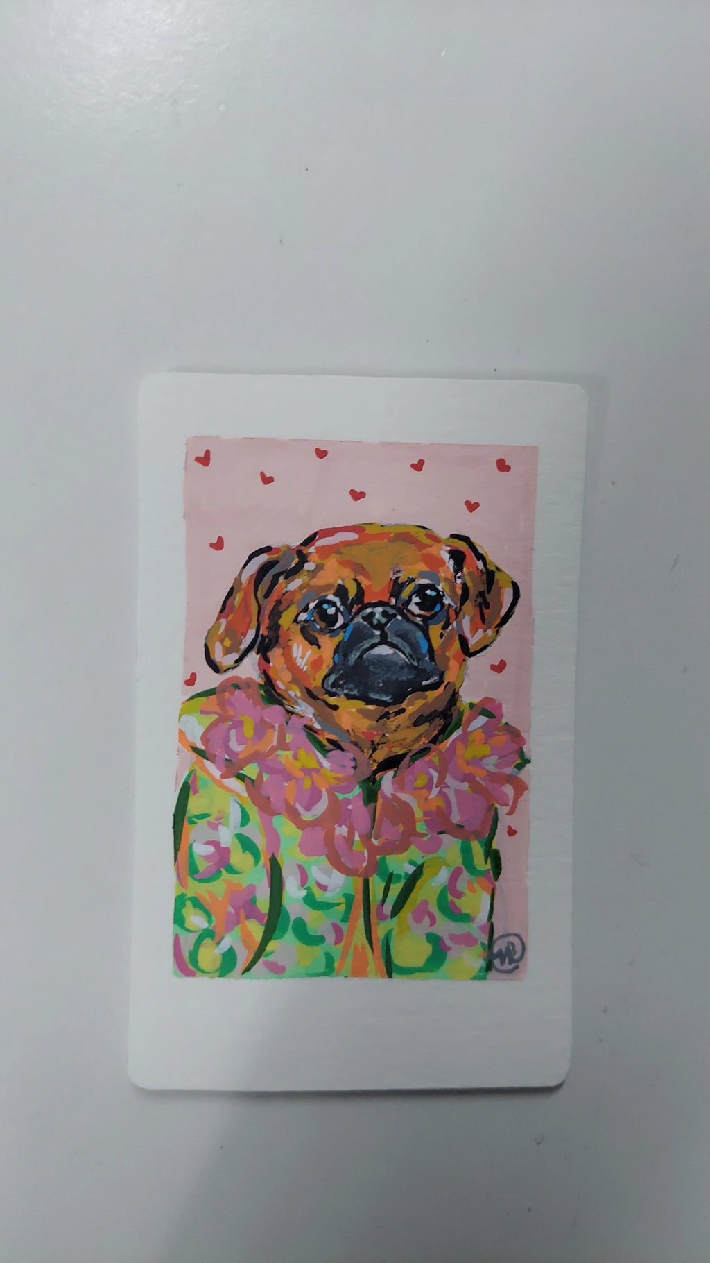 Mini Pet Polaroid Acrylic Marker Drawing