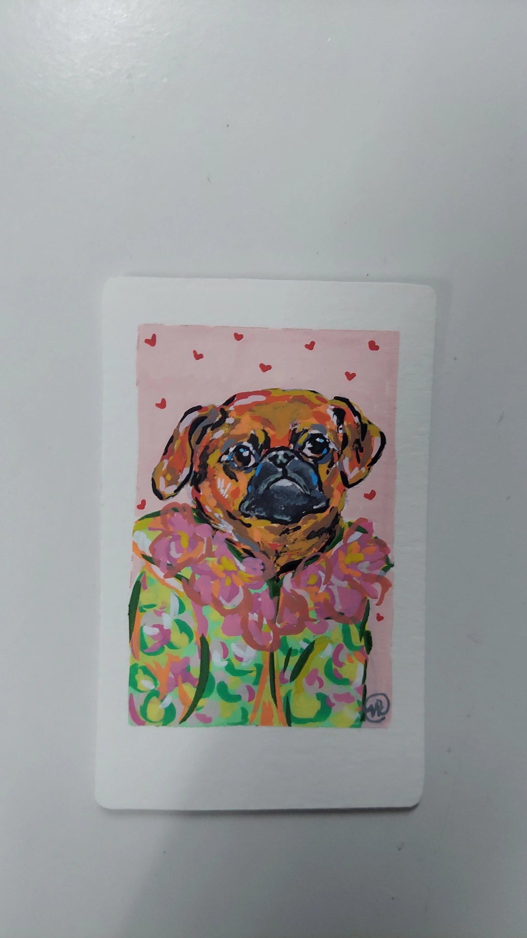 Mini Pet Polaroid Acrylic Marker Drawing