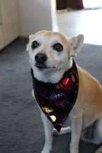 Neon Nightmares and Silvery Spirits Dog Bandana