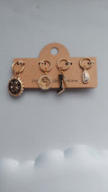 Black Heel and Flower Shoe/Bag/Earring Charm