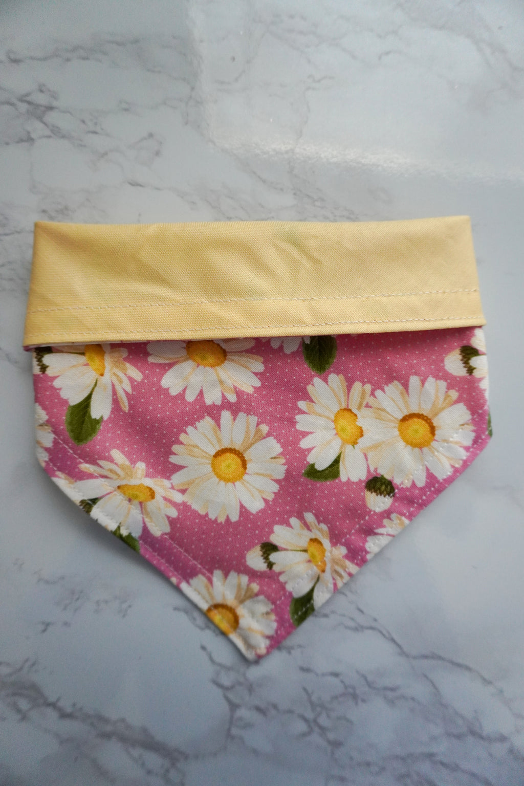 Pink Daises Dog Bandana