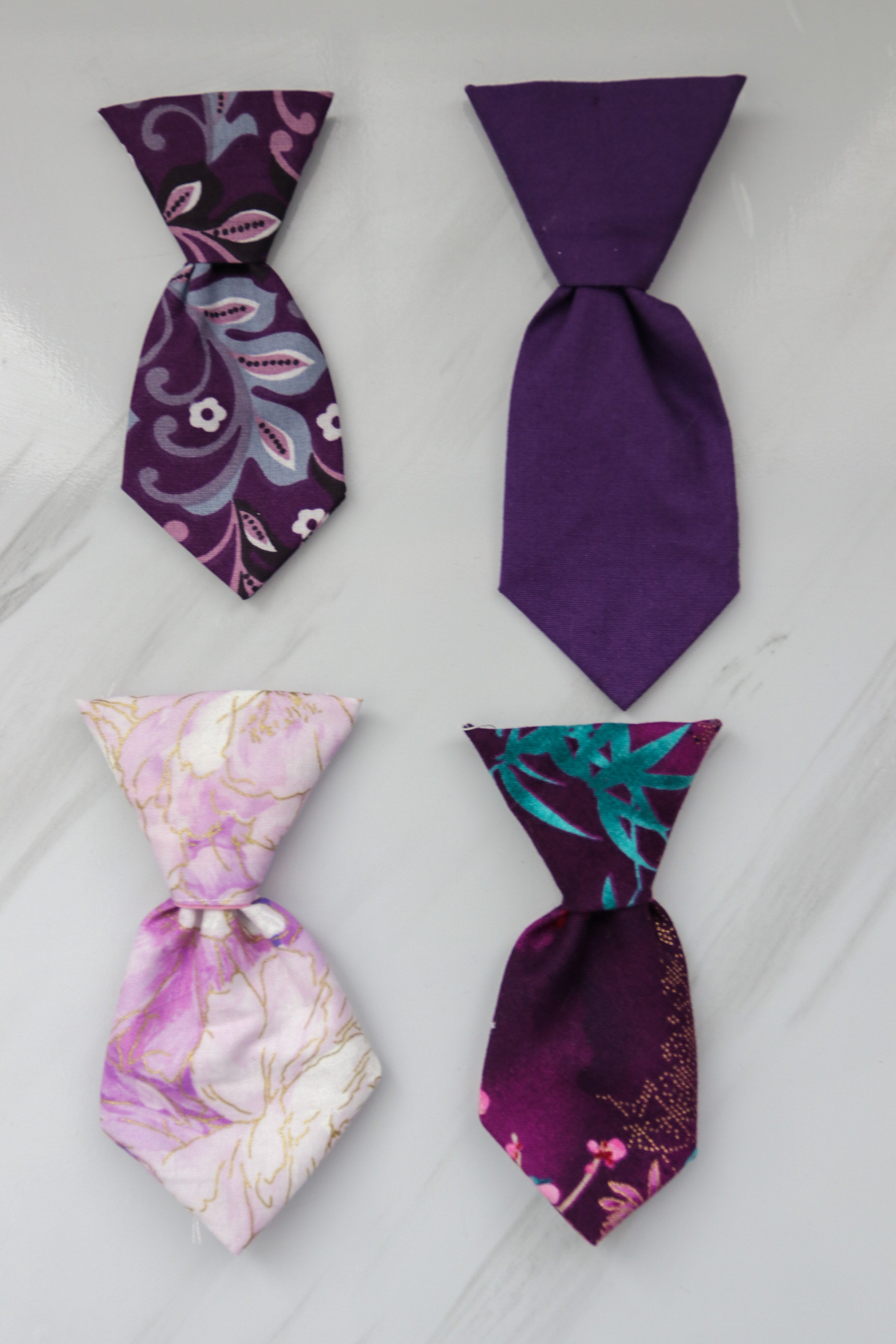 XS Pet Neck Ties - Purple
