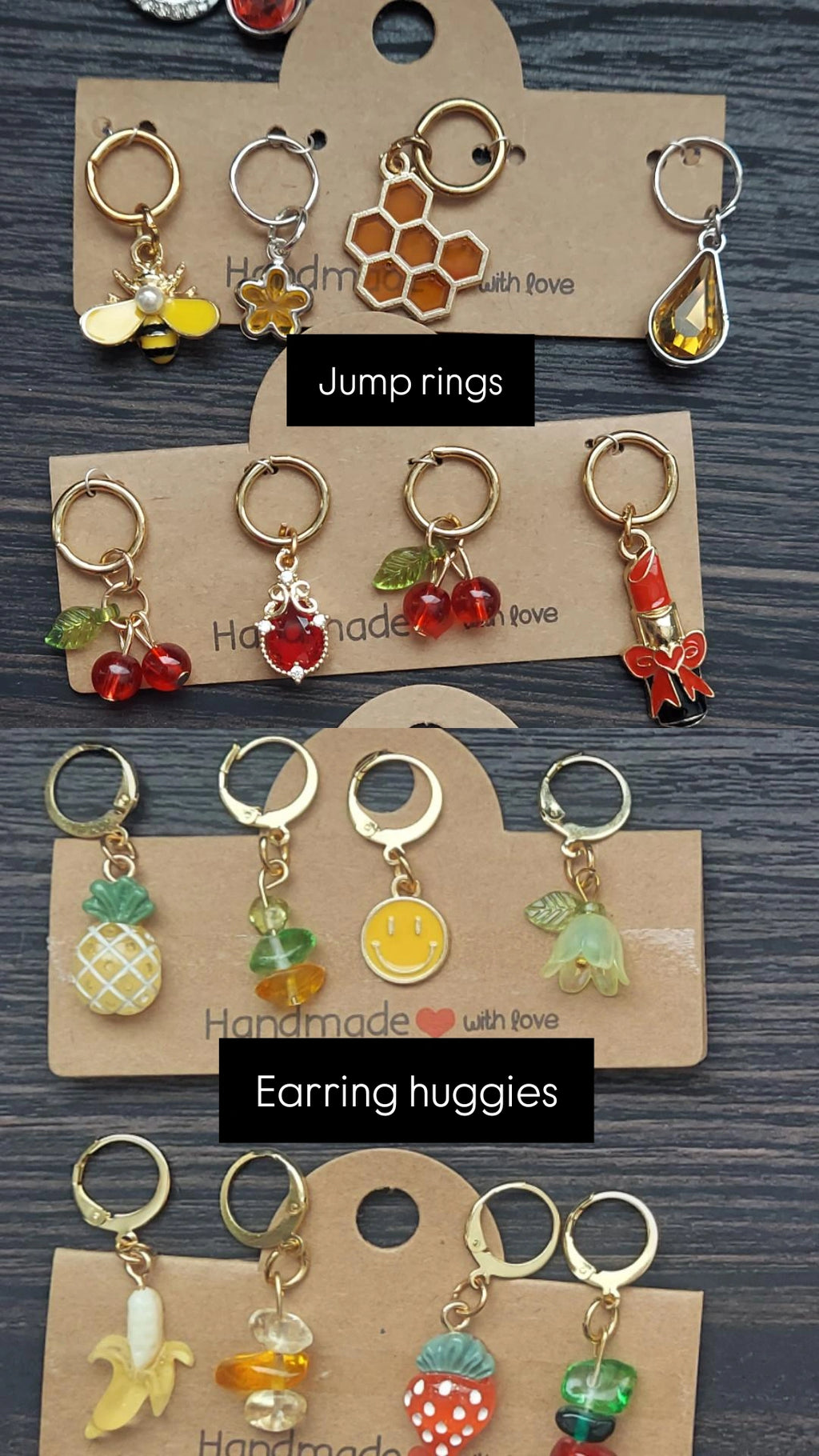 Yellow Bee Shoe/Bag/Earring Charm