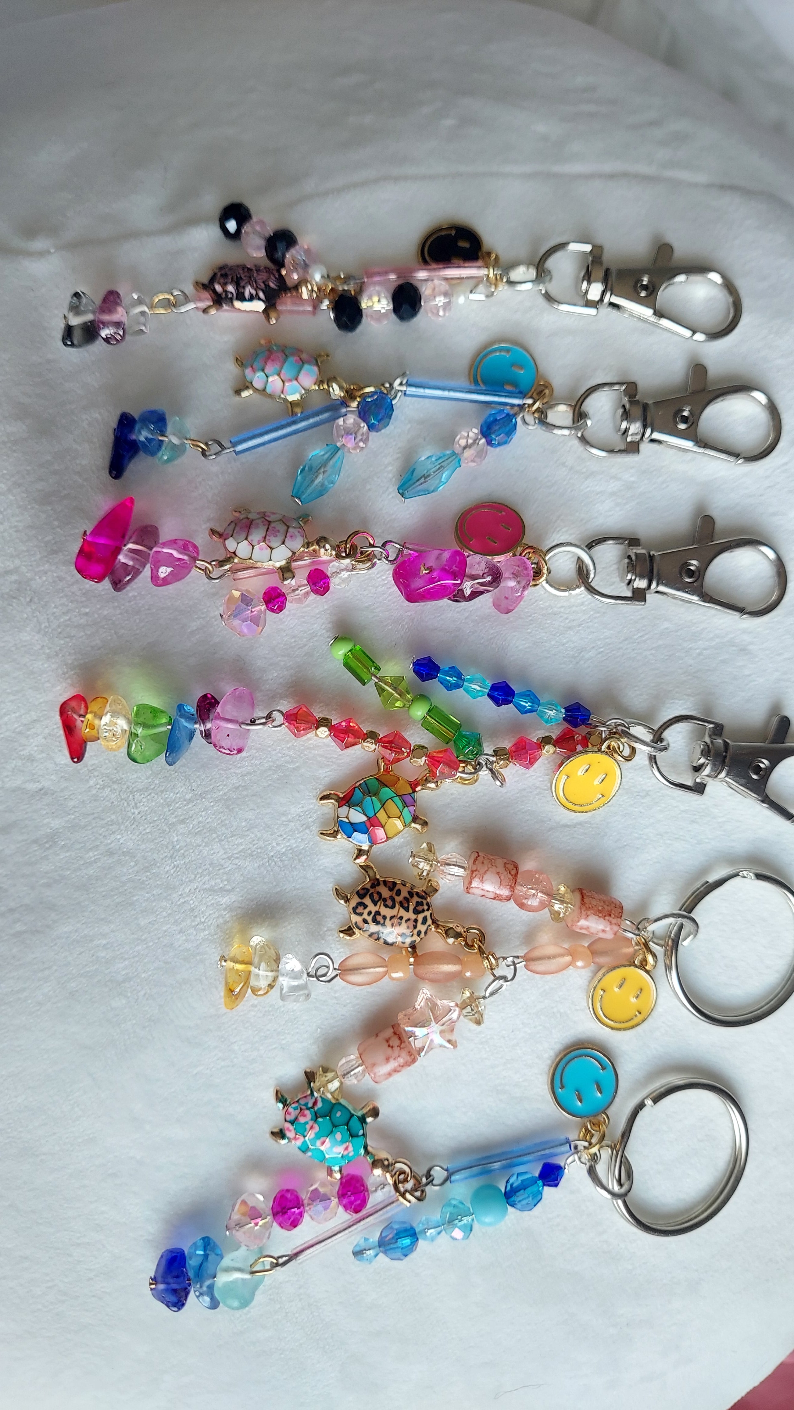 Turtle Beaded Keychains