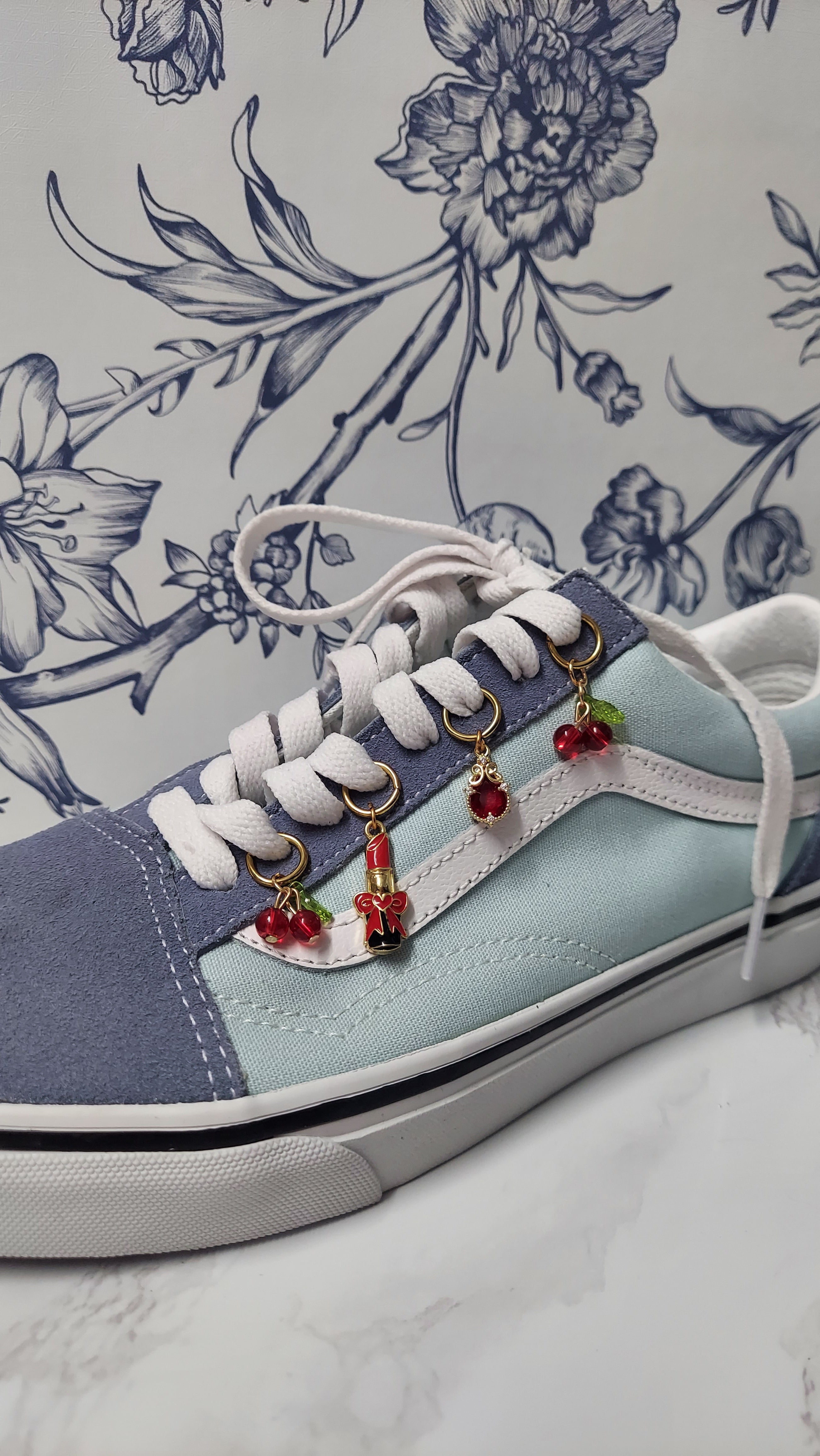 Red Cherries and Lipstick Shoe/Bag/Earring Charm