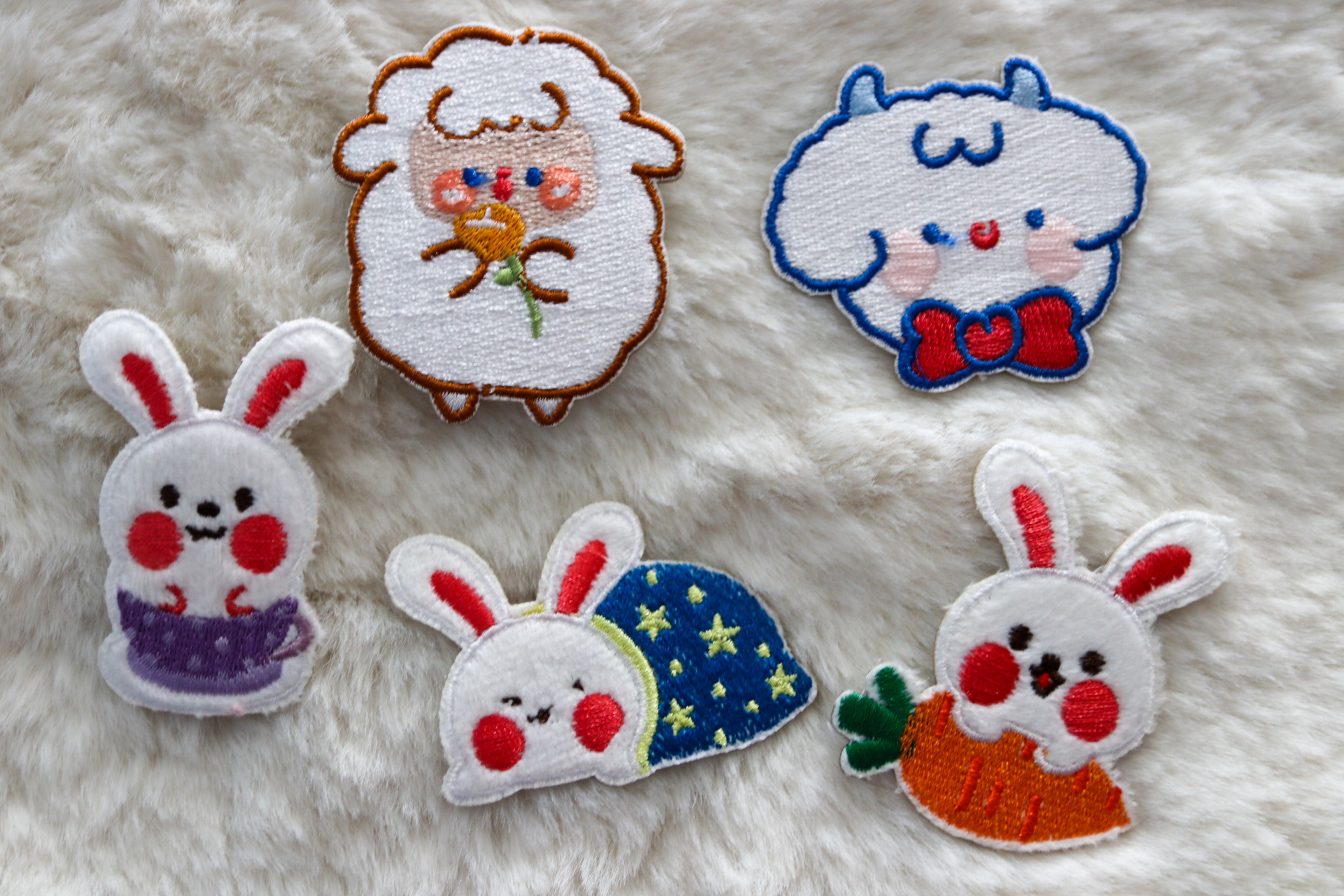 Snuggly Friends  Embroidery Patches