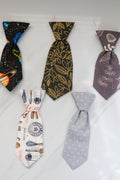 SMALL Pet Neck Ties -Black/white