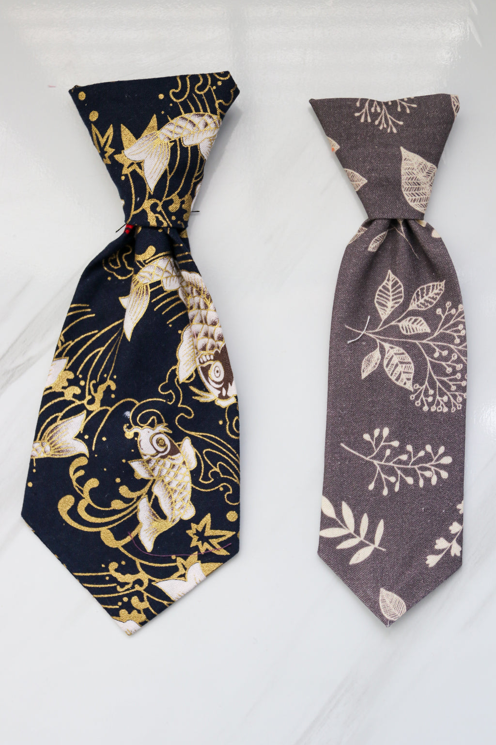 LARGE Pet Neck Ties -Black/Grey
