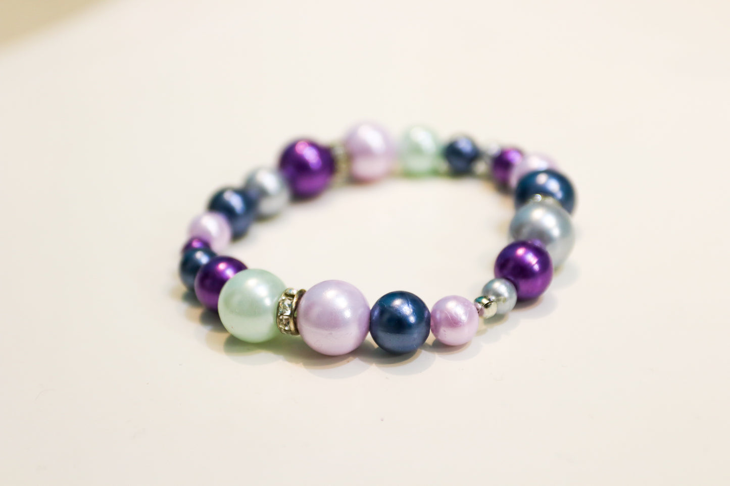 Purple Elastic Bracelet