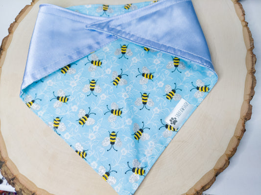 Glittery Blue Bee