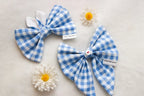 Blue Gingham Bow