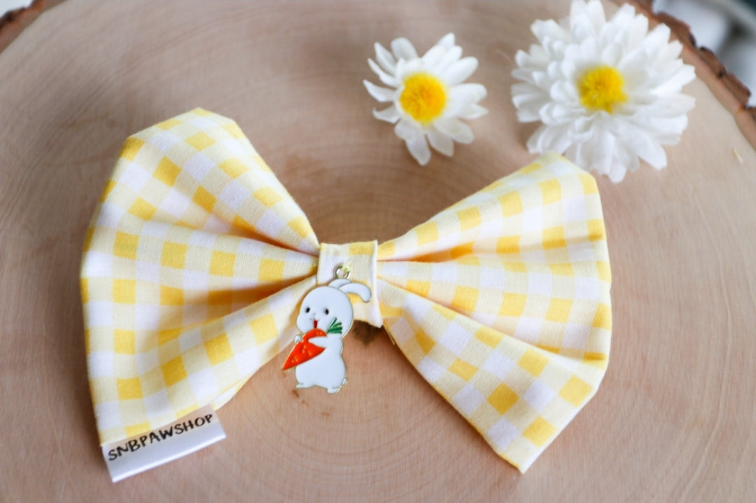 Yellow Gingham Bow
