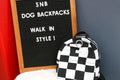 Checkered Checks Dog/Human Backpack