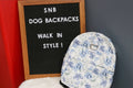 Blue Florals Dog/Human Backpack