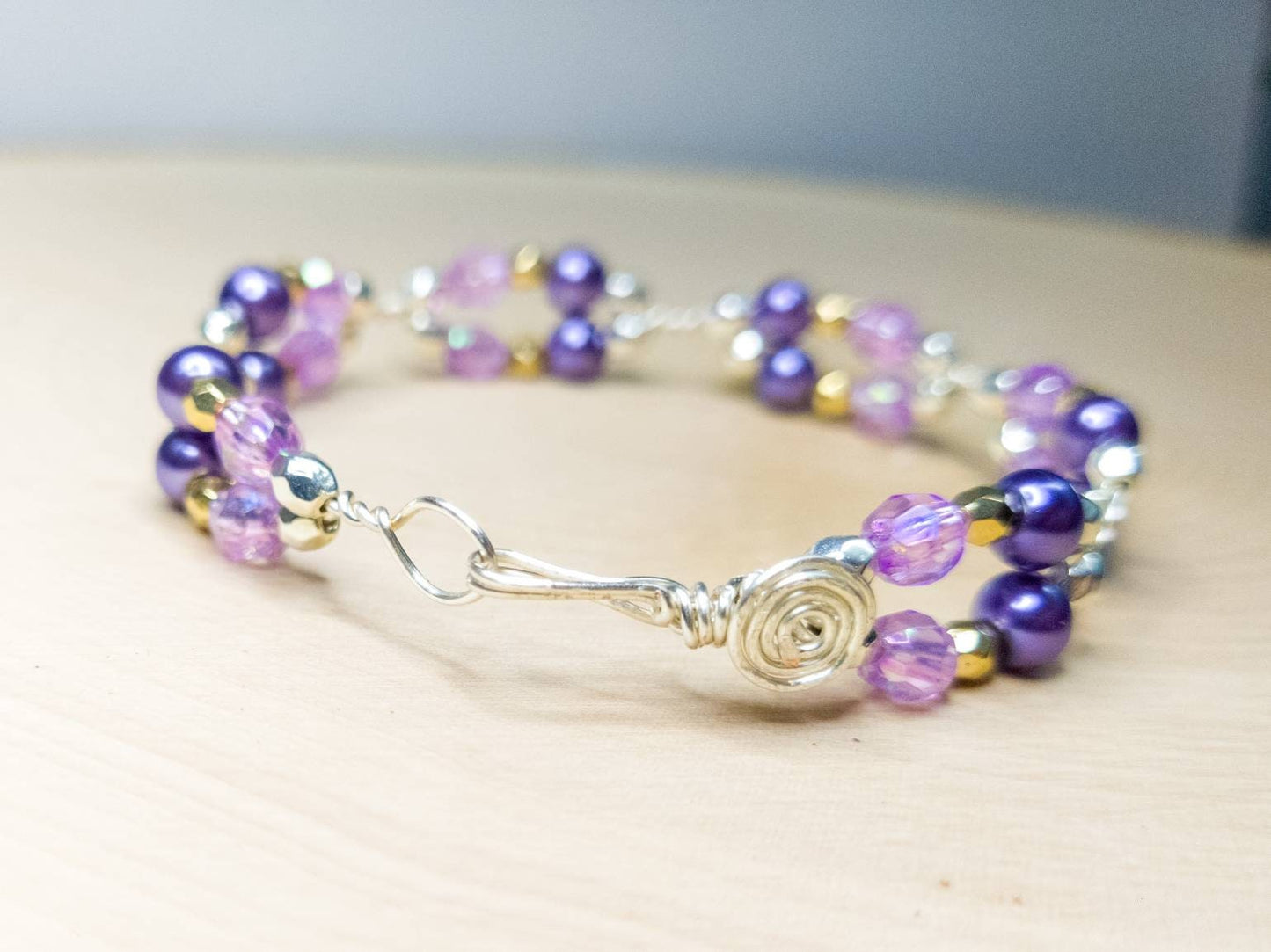 Purple Beaded Bracelets