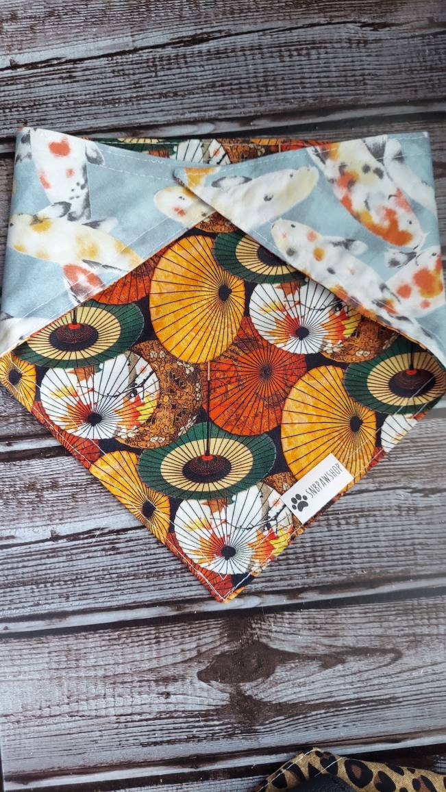 Zen Garden Collection/ Koi fish Pond/ Pet bandana/ Pet neckwear/ Dog/ Cat